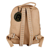 Nila Anthony Faux Leather Studded Backpack - Camel 13" Small Women"s Fashion Bag