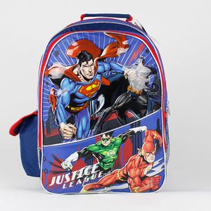 DC Comics, Justice League, 16" Backpack, Children Backpack, Character, Book Bag, School, Book, Diaper Bag, Kid, Child, Gift, Back to School, Large, Boys, Blue