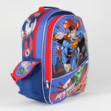 DC Comics, Justice League, 16" Backpack, Children Backpack, Character, Book Bag, School, Book, Diaper Bag, Kid, Child, Gift, Back to School, Large, Boys, Blue