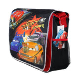 Cars Black Messenger Bag with 4 Cars on the Front "Catch my Drift"