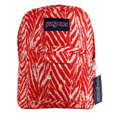 Jansport Coral Wild at Heart Backpack 16" Zebra Print Superbreak