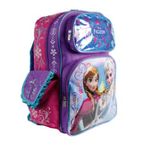 Disney, Frozen, 16" Backpack, Children Backpack, Character, Book Bag, School, Book, Diaper Bag, Kid, Child, Gift, Back to School, Large, Girls, Purple