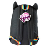 My Little Pony Rainbow Dash Ears Eyes Hair 18" Inch Black Backpack