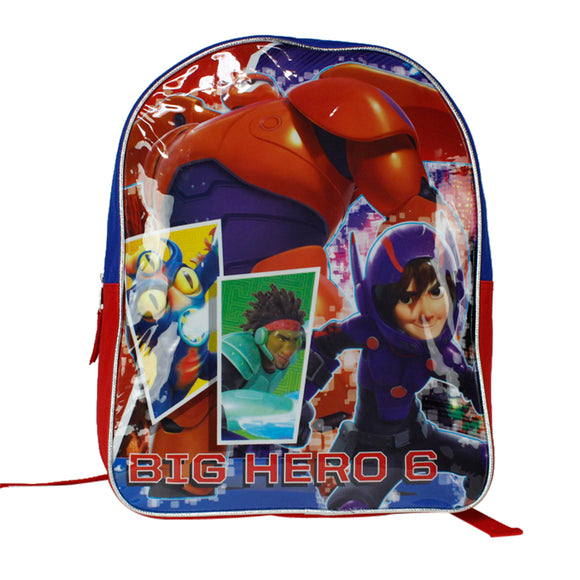 Disney Big Hero 6 Boys 15' School Blue Backpack