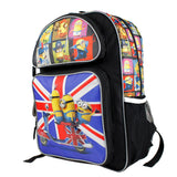 Despicable Me Minions to Britain via Scooter Kids 16" Large School Backpack Bag