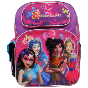 Disney, Descendants, 16" Backpack, Children Backpack, Character, Book Bag, School, Book, Diaper Bag, Kid, Child, Gift, Back to School, Large, Girls, Purple