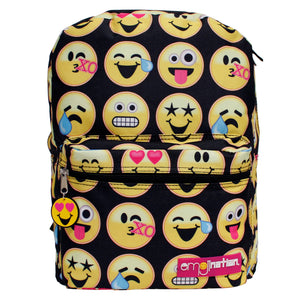 Disney, Emoji, 16" Backpack, Children Backpack, Character, Book Bag, School, Book, Diaper Bag, Kid, Child, Gift, Back to School, Large, Girls, Black
