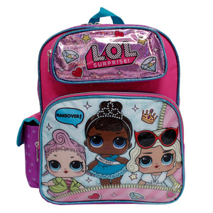 LOL Surprise! "Makeover!" Shiny Pink & Purple Small Girls' School Backpack