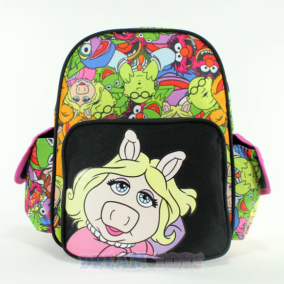 13' The Muppets Ms.Piggy Small Toddler Backpack Girls Multi Colored Book Bag